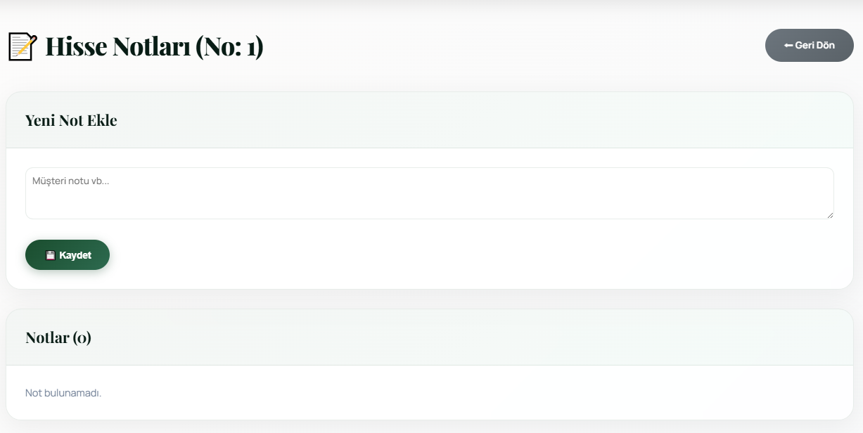 Hisse Notları